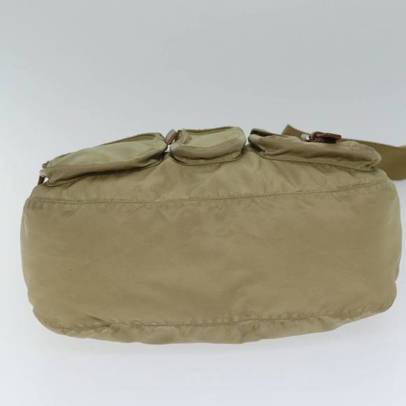 PRADA Shoulder Bag Nylon Beige Auth 79150 - Picture 9 of 16